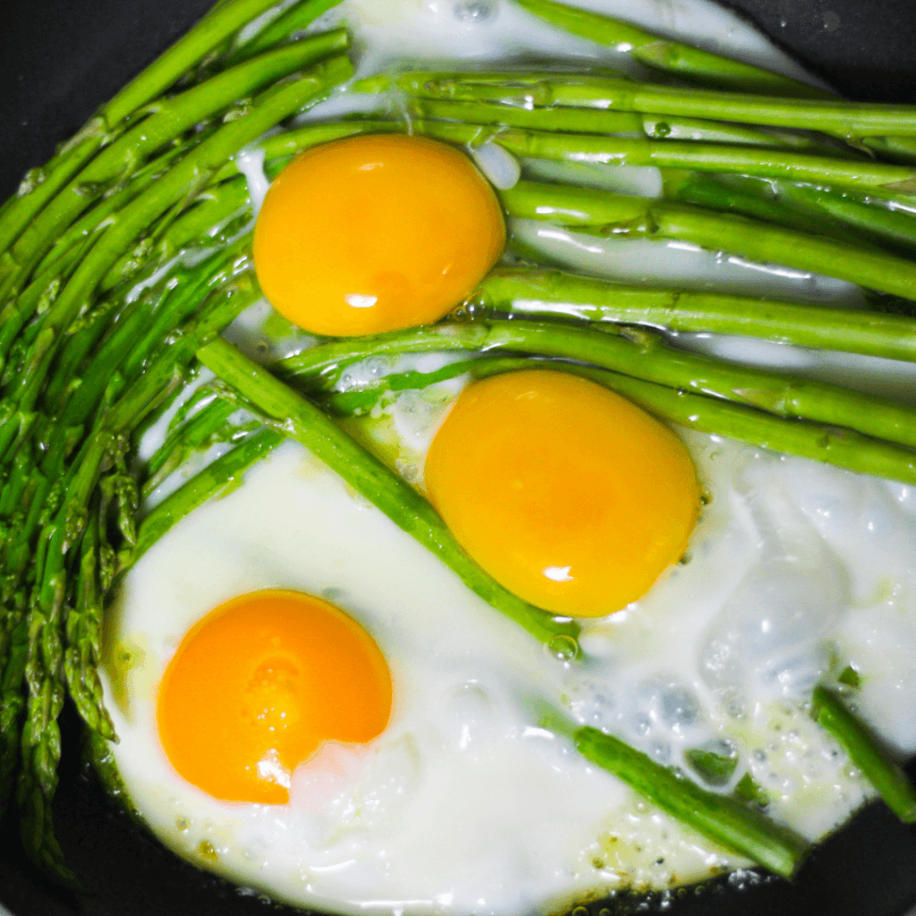 Asparagus and Egg Skillet withAvocado