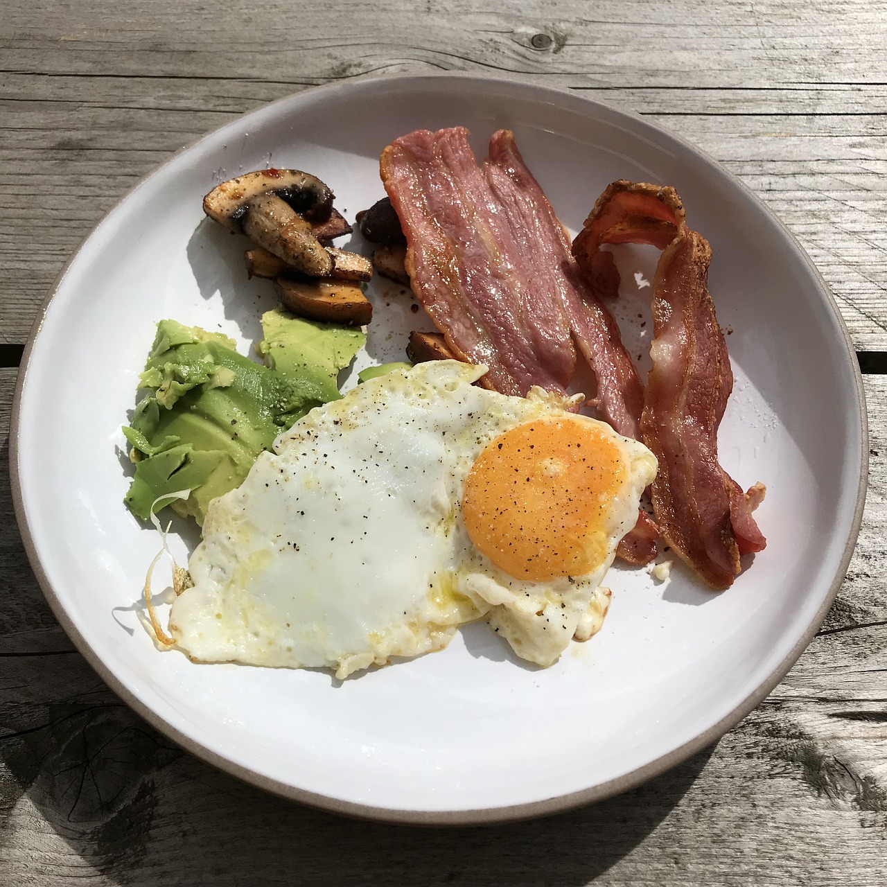 keto, breakfast, english breakfast, bacon, egg, avocado, keto, keto, keto, keto, keto
