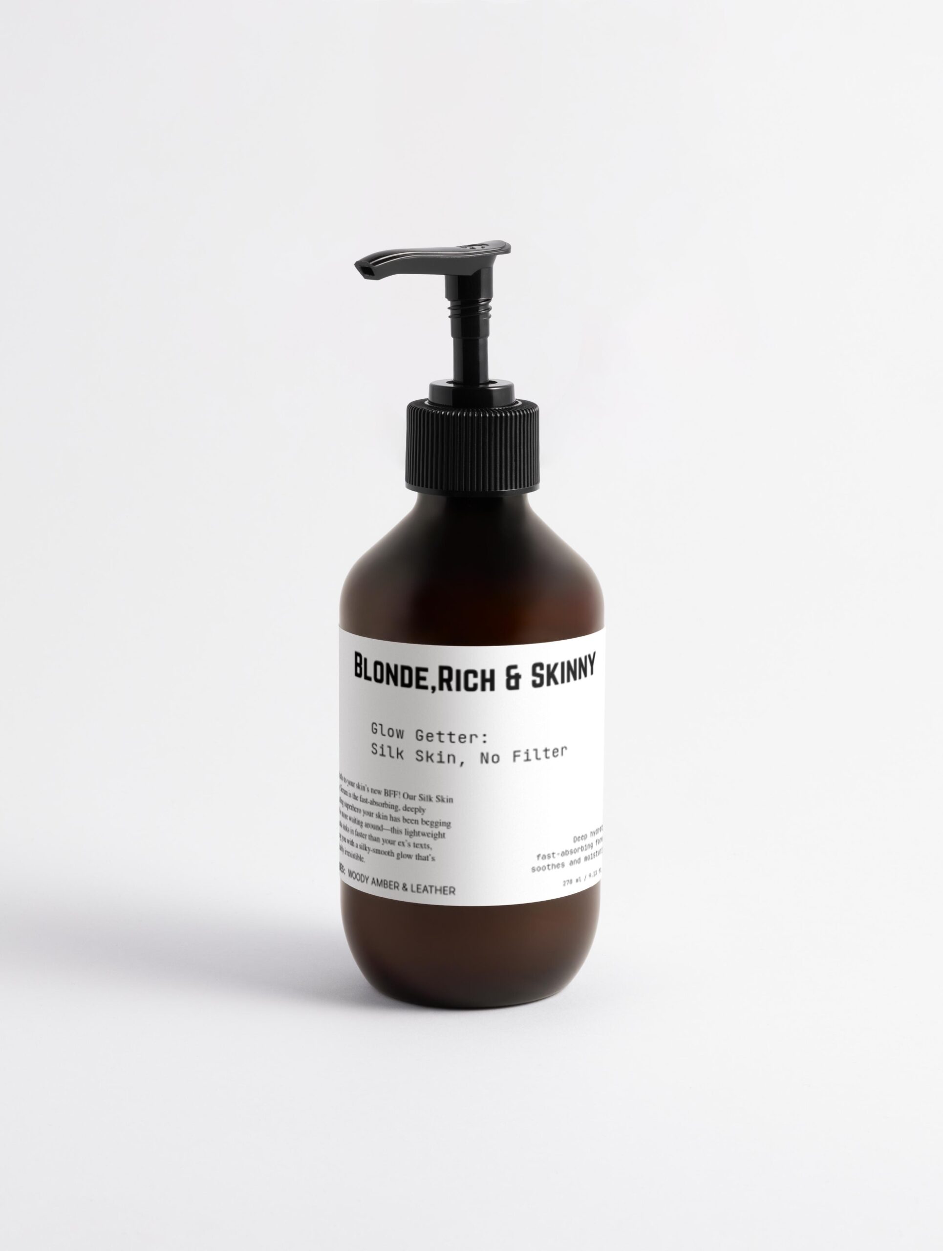 Glow Getter: Silk Skin, No Filte - Body and hand lotion Woody Amber & Leather 1 Glow Getter: Silk Skin, No Filte - Body and hand lotion Woody Amber & Leather