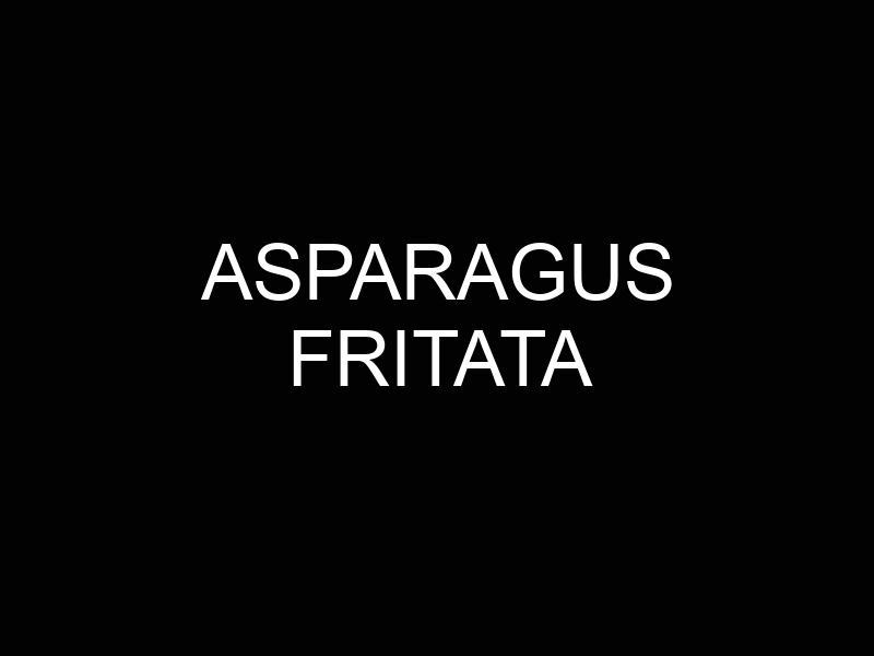 asparagus fritata